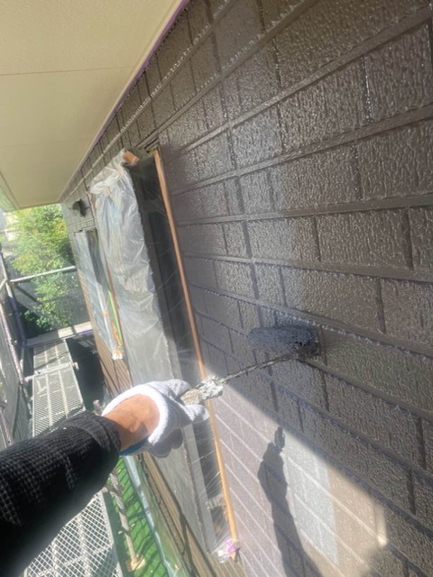 上塗り、外壁塗装