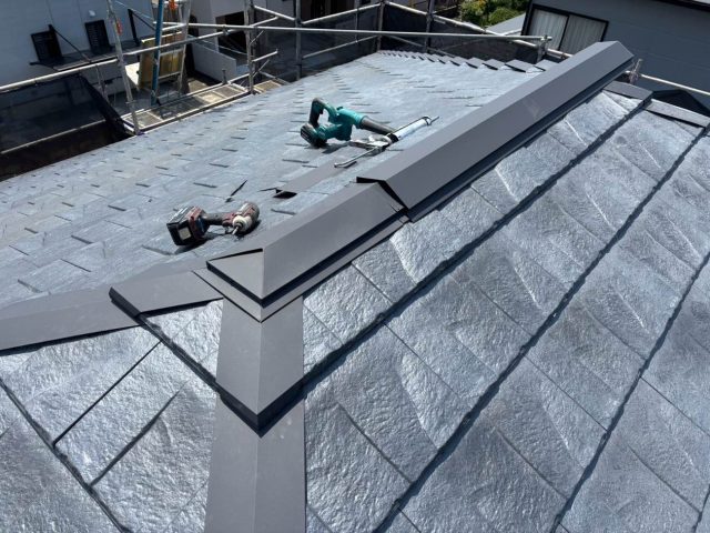 志免町の屋根リフォーム板金工事