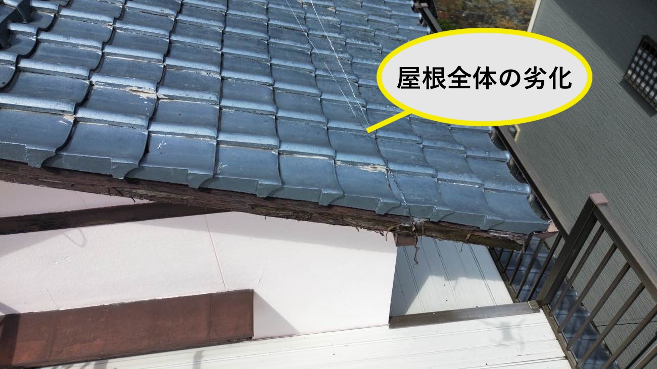 屋根全体の劣化