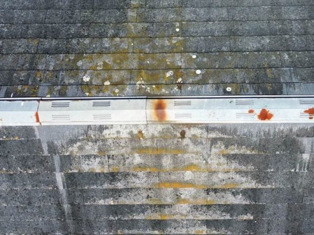 福岡市南区のスレートの著しい劣化