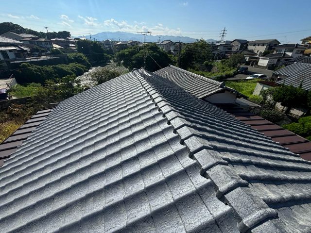 福津市の築50年瓦屋根