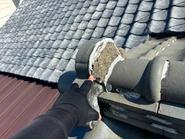 福津市の漆喰の劣化