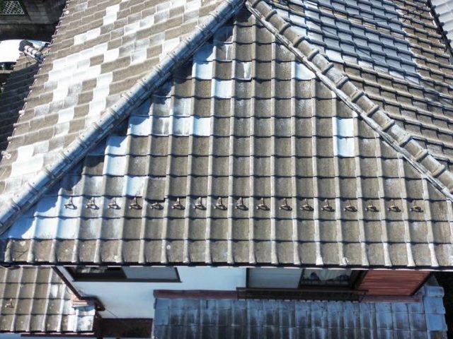 福岡市早良区の瓦の経年劣化状態