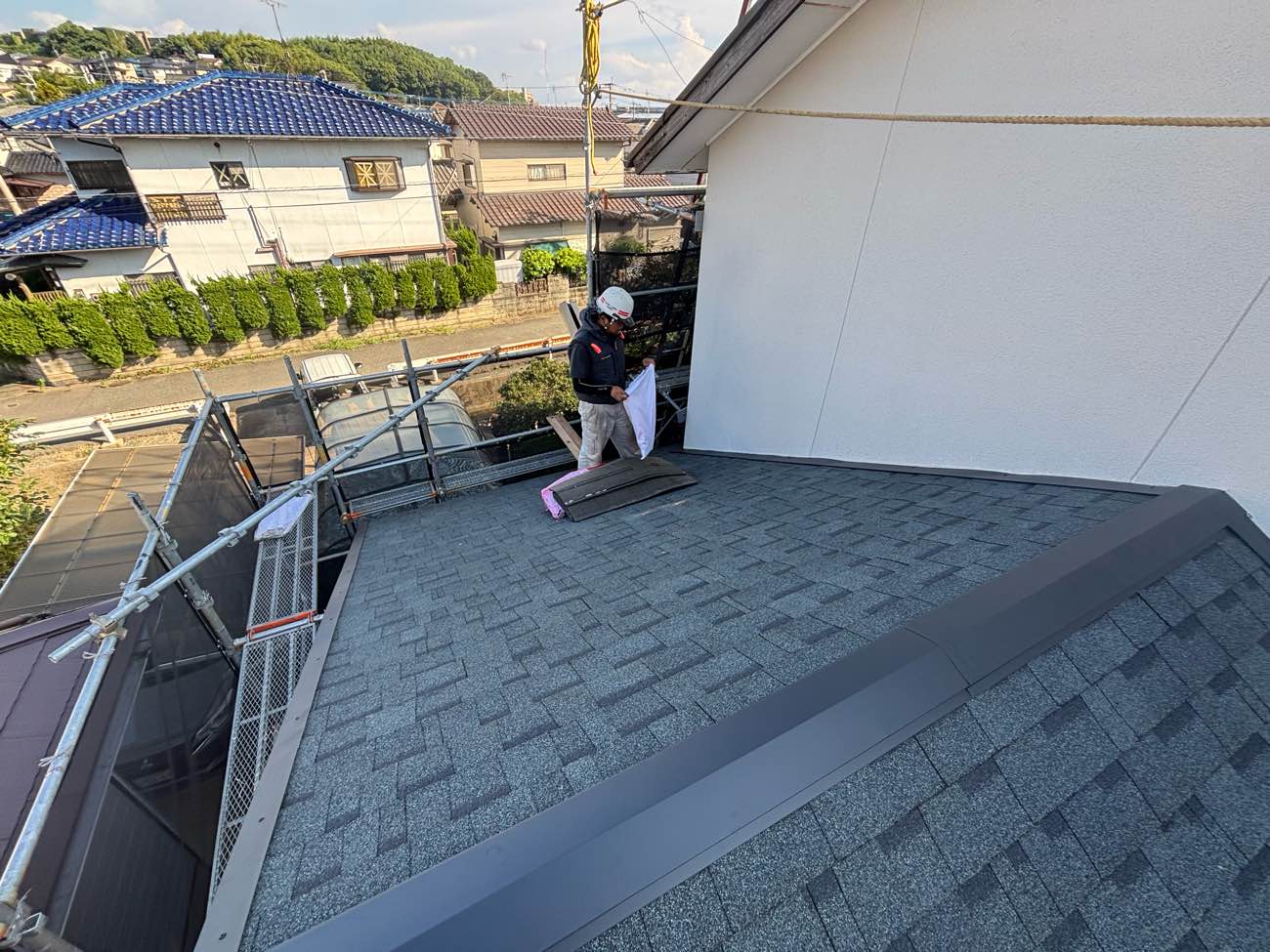 屋根カバー工法、オークリッジスーパー施工