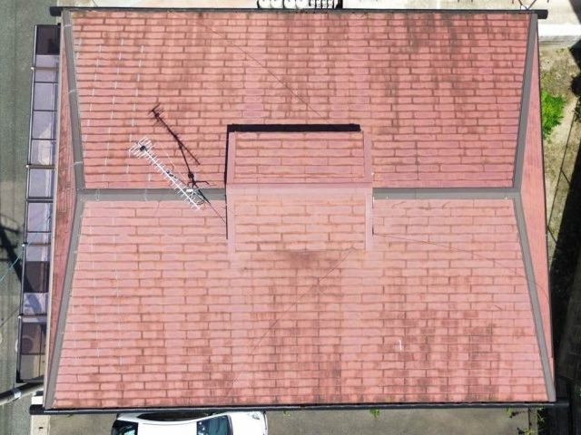 福岡市東区でドローンによる屋根の撮影