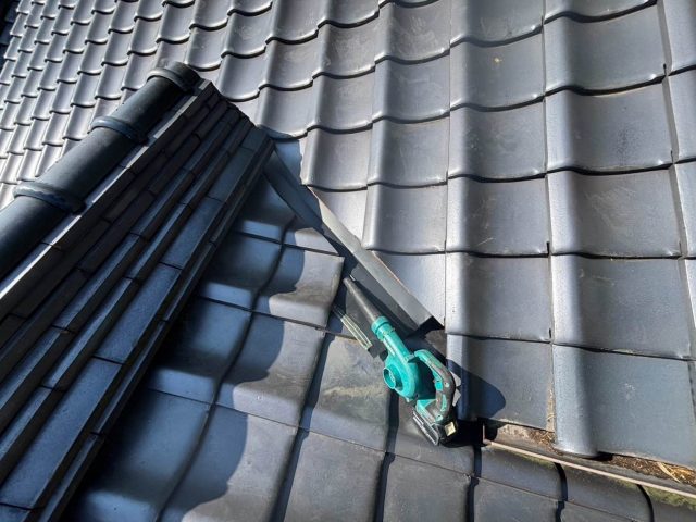 糸島市で谷板金交換完了