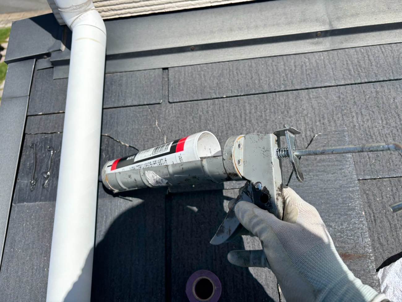 カラーベスト屋根、屋根補修工事