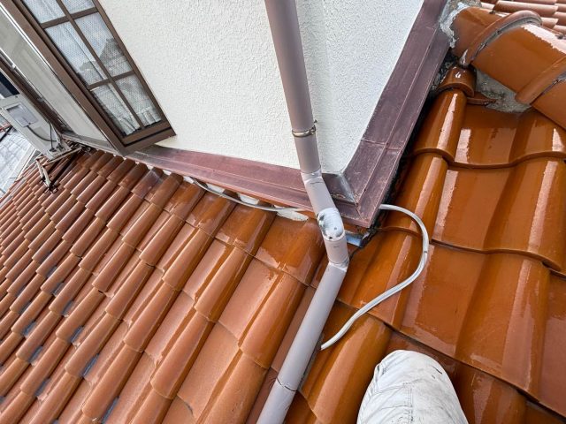 福岡市南区の劣化した板金内部パッキン