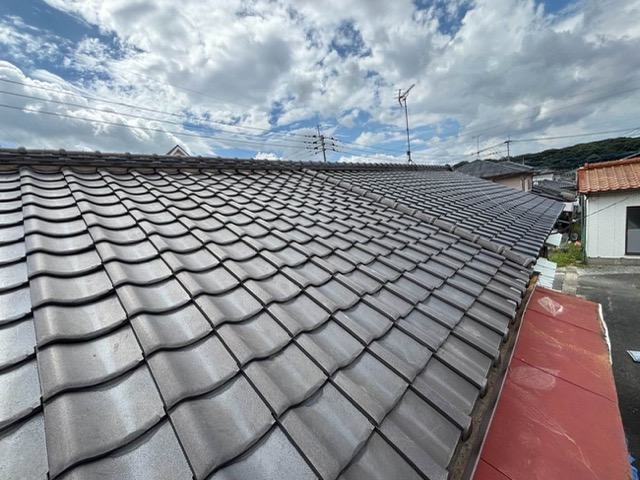 瓦の復旧、福岡市城南区物件