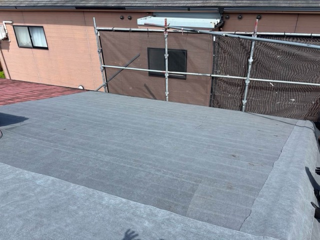 福岡市東区雨漏り工事、防水シート