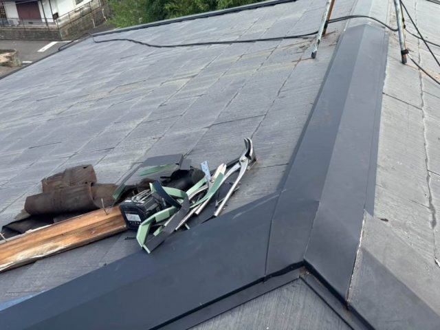 糸島市の棟板金工事完了