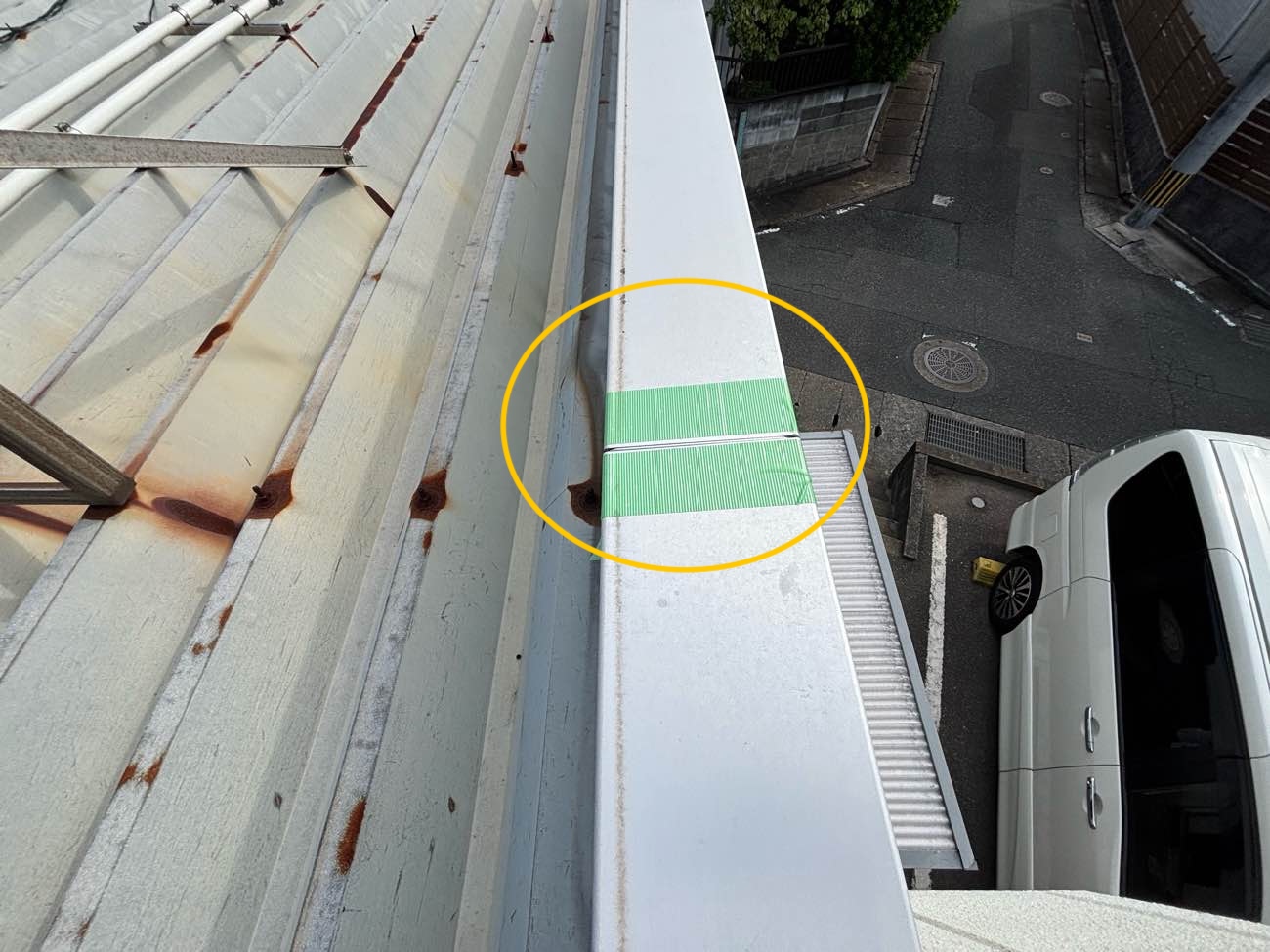 シーリング工事、雨漏り、折板屋根