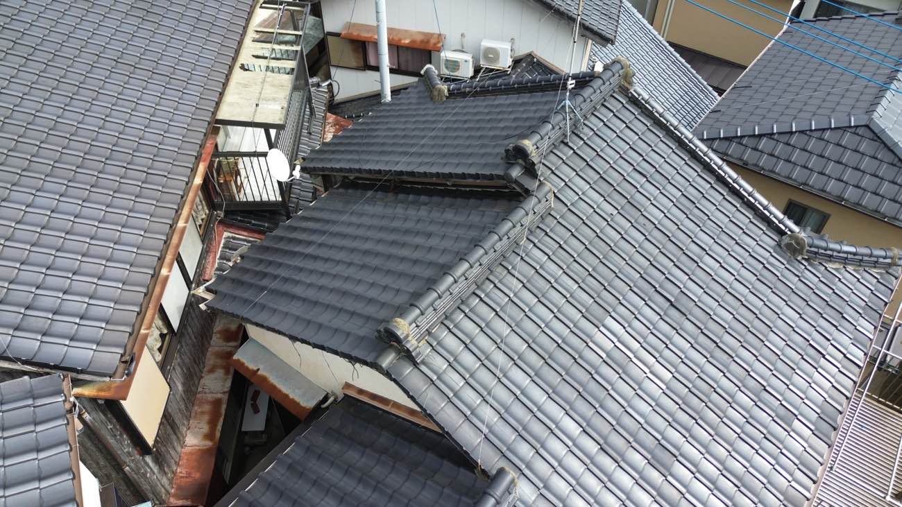 宗像市屋根調査、瓦屋根の劣化
