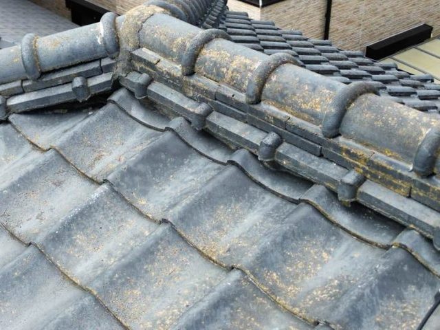 福岡市西区で見つかった漆喰の劣化