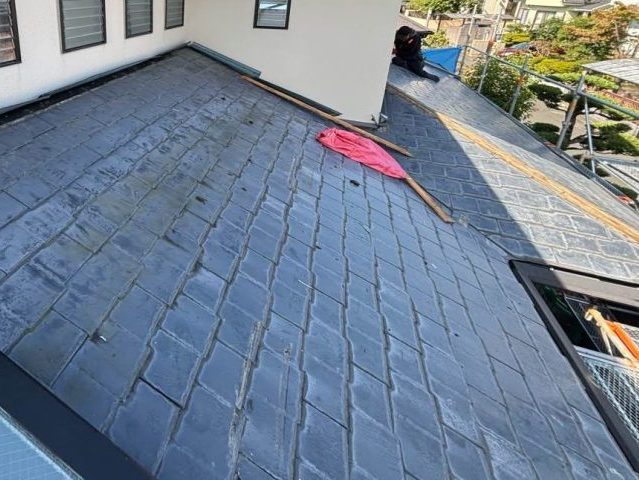 大野城市のコロニアル屋根の苔