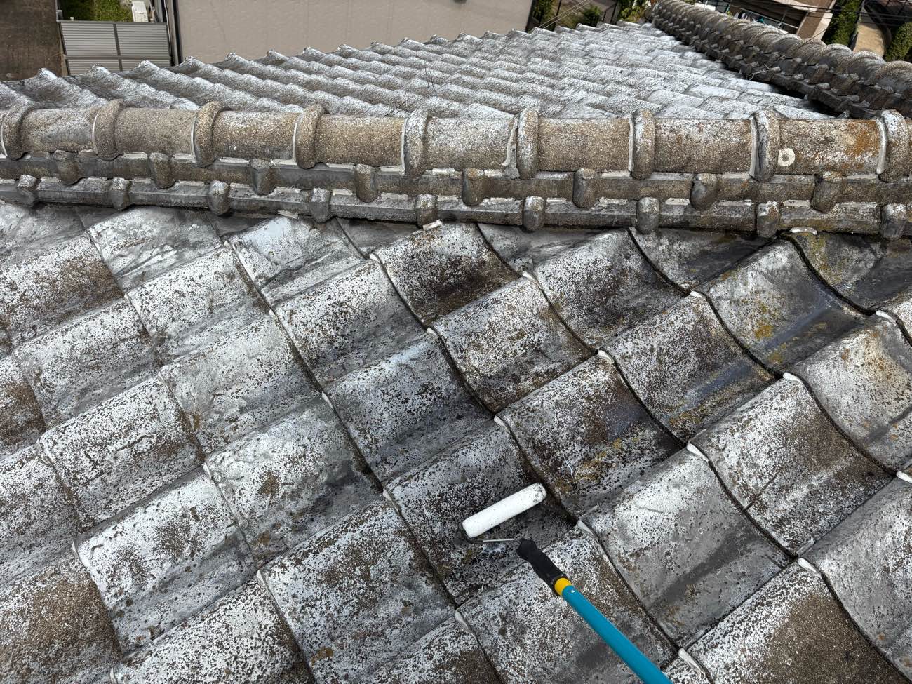 筑紫野市の雨漏り工事、防水シート施工