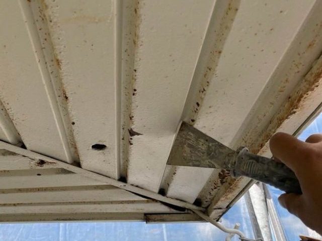 大野城市で軒天のケレン