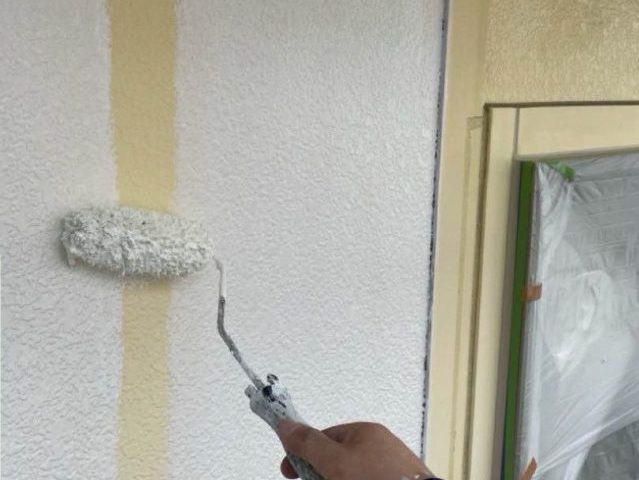 大野城市で外壁下塗り