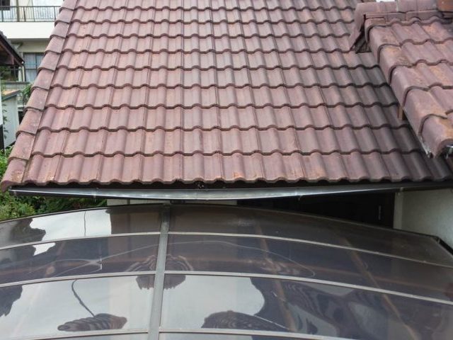 福岡市西区の雨樋の捻れ