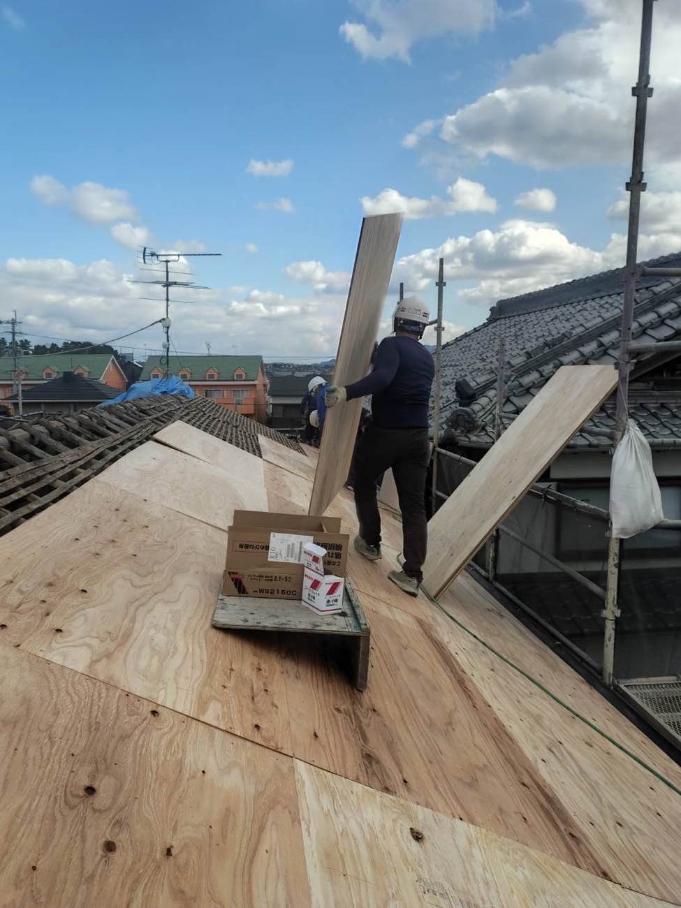 福岡市南区の屋根葺き替え工事