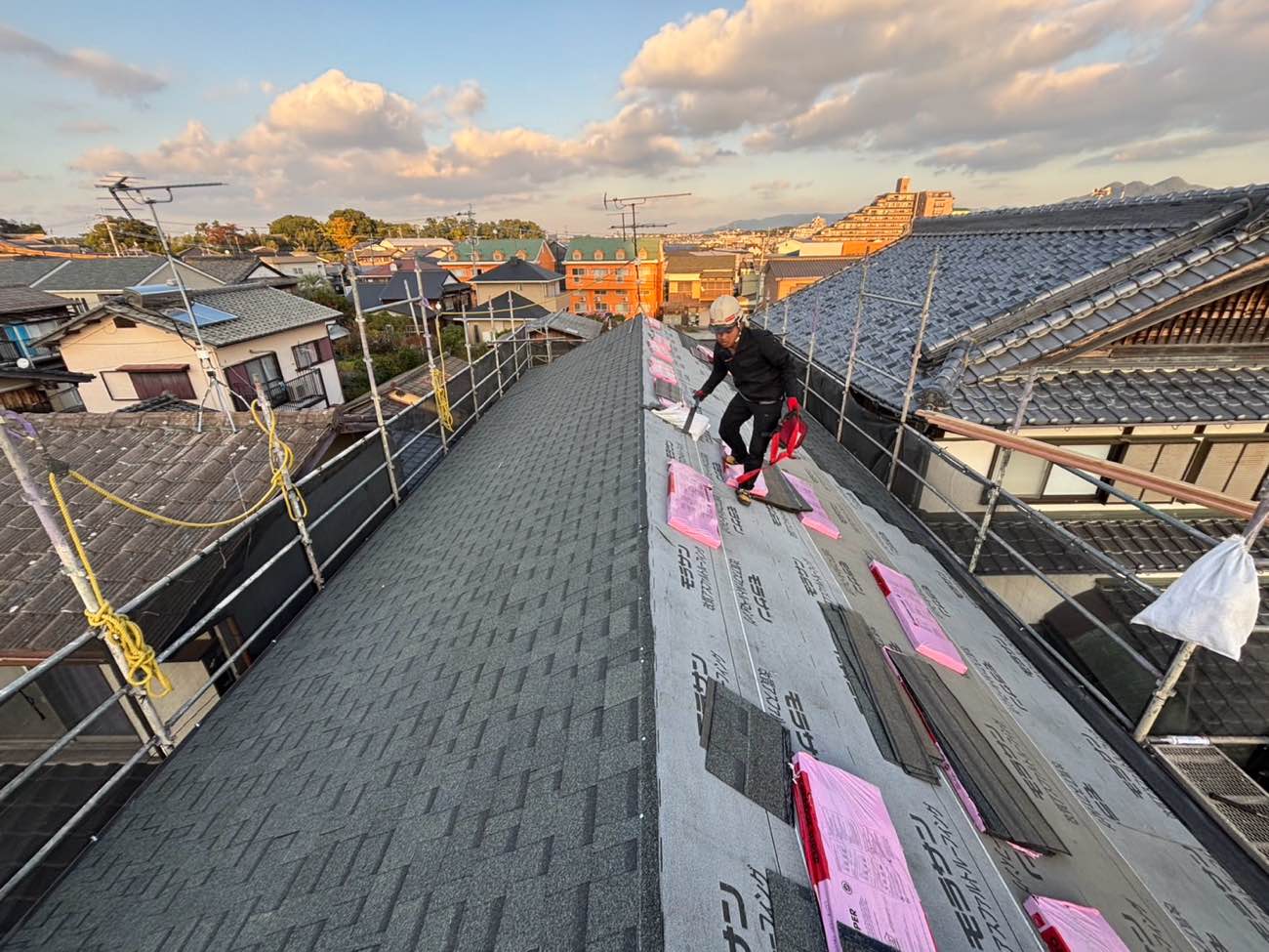 福岡市南区の屋根葺き替え工事