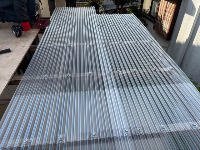 福岡市早良区の波板張り替え工事