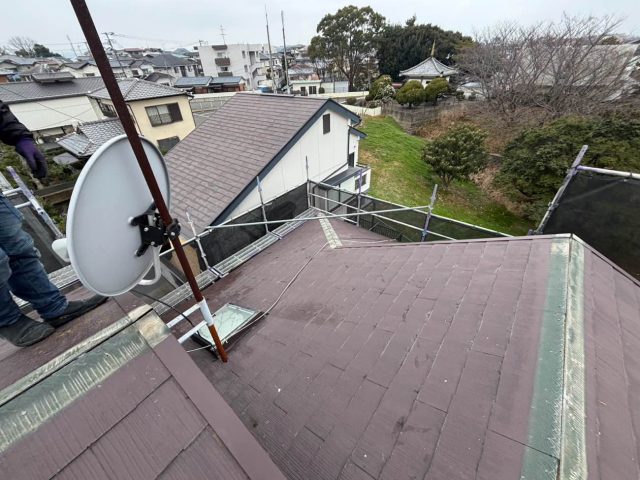 福岡市南区のカバー工事を提案したスレート屋根