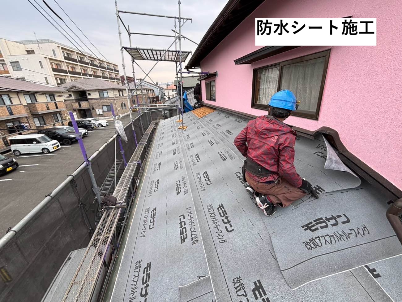 ルーガを採用した葺き替え工事