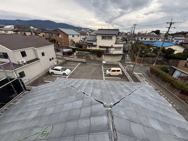 福岡市南区でルーガ雅を施工中