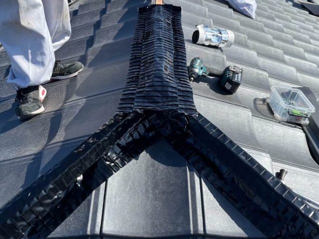 福岡市南区で乾式面戸シートの設置