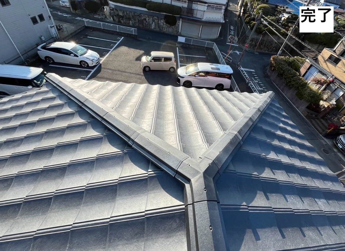 ルーガを採用した葺き替え工事