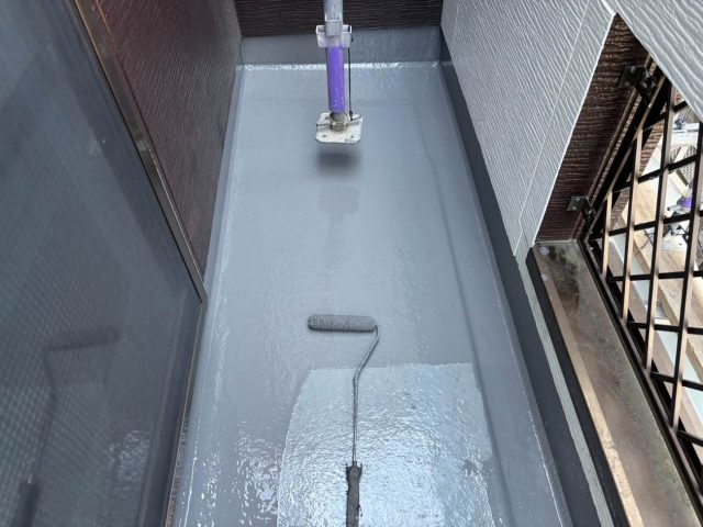 福岡市南区のバルコニー防水工事