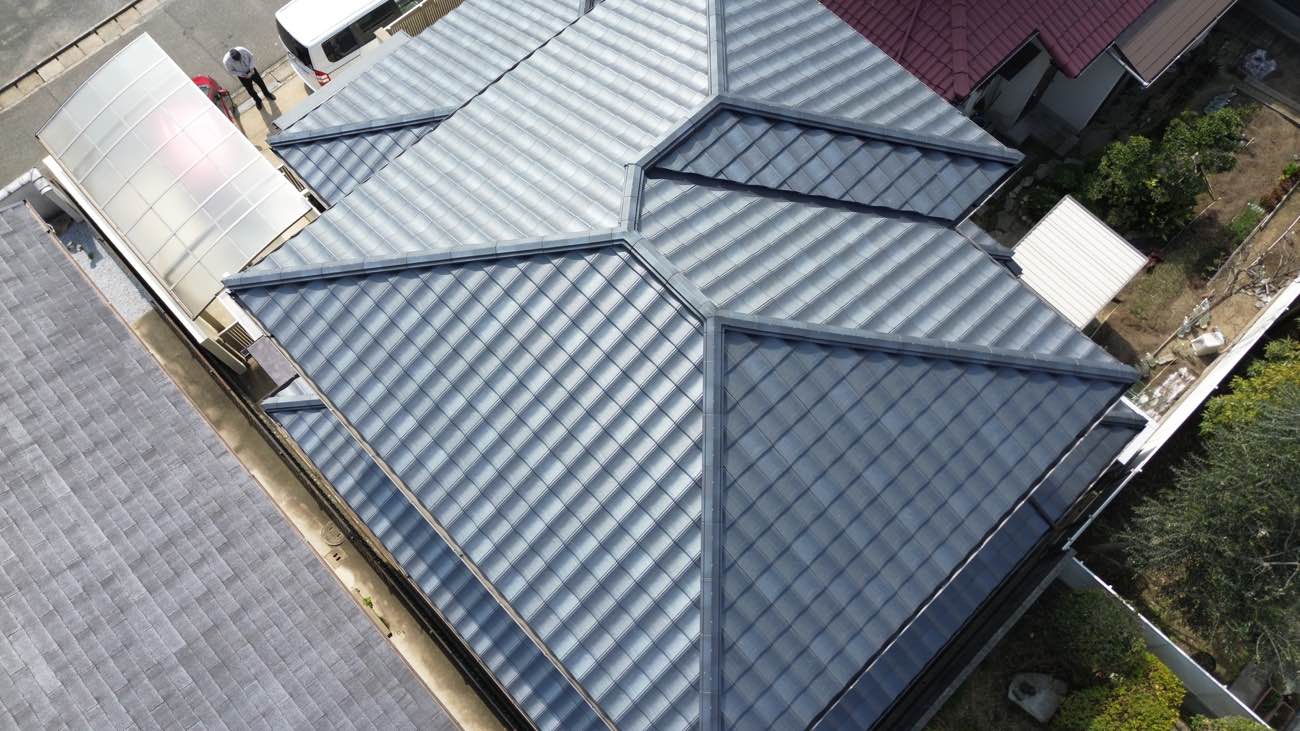 糸島市の屋根工事、葺き替え工事