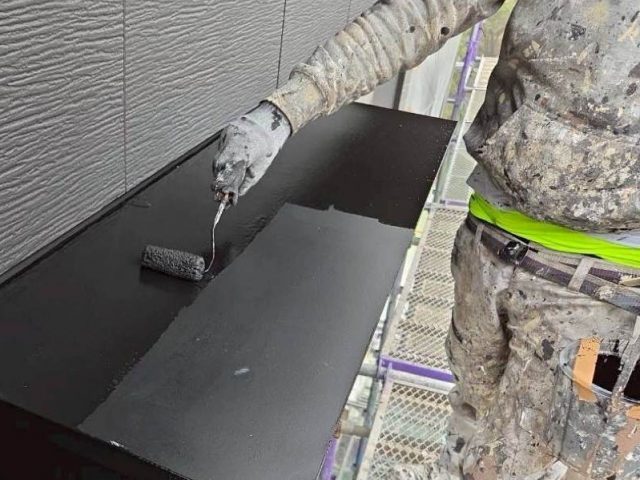 福岡市南区の庇上塗り