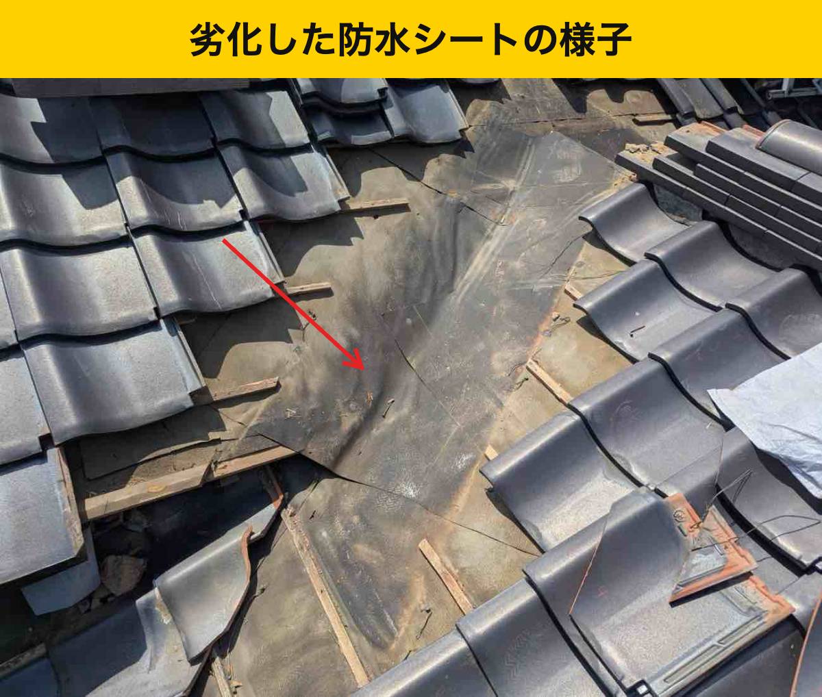 工程③ 既存の防水層の状態を確認