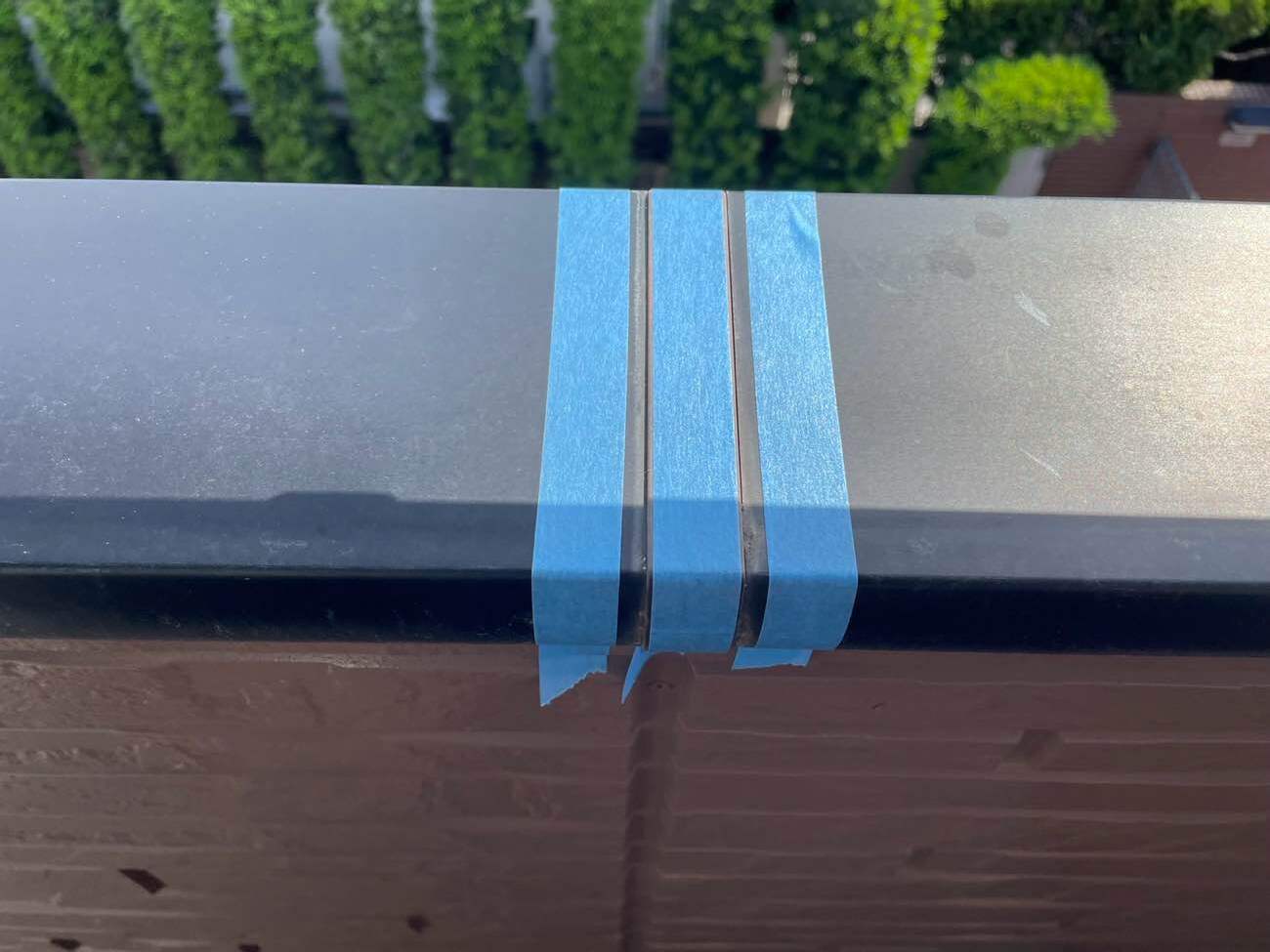 シーリング工事、ベランダ笠木