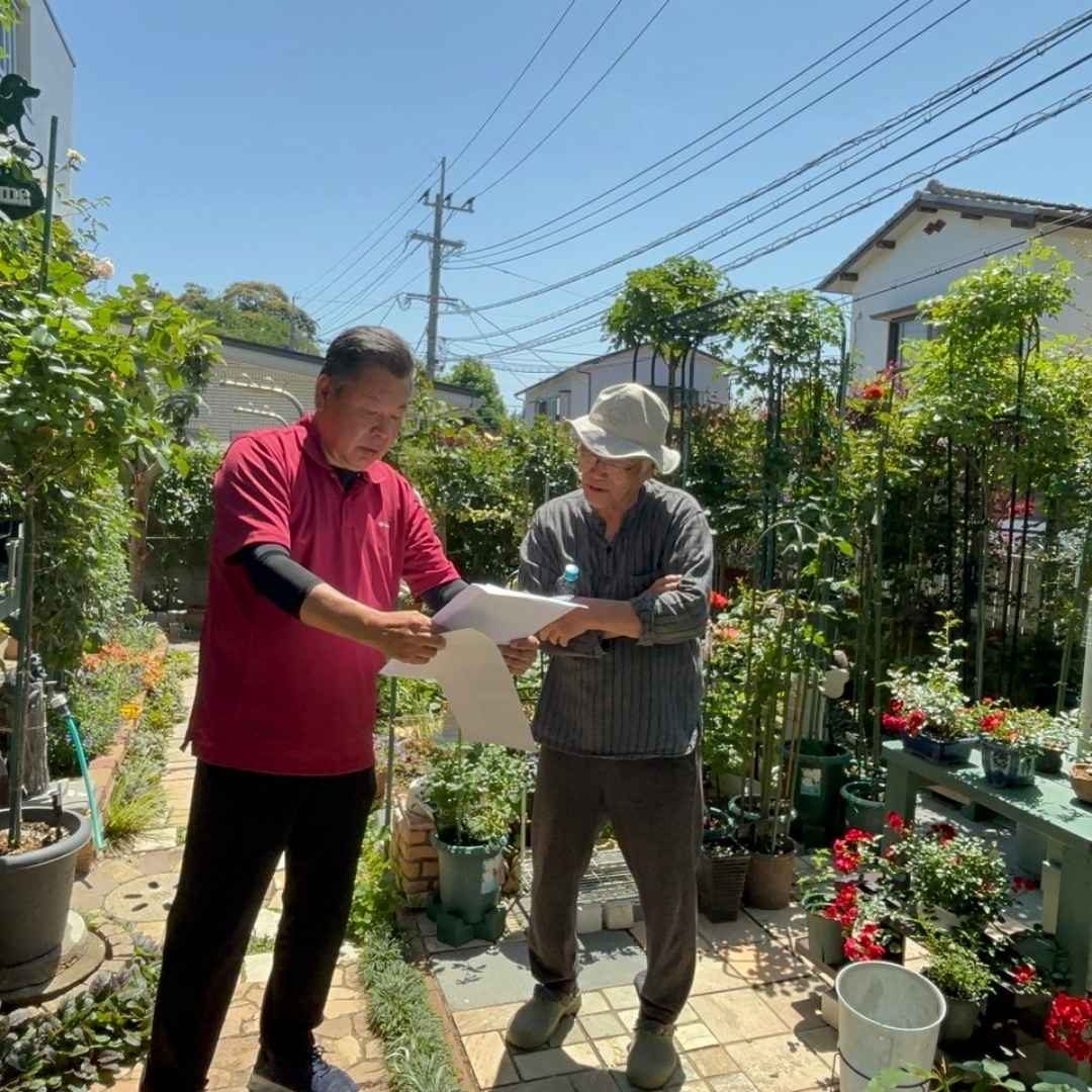 城南区屋根工事を終えたお客様