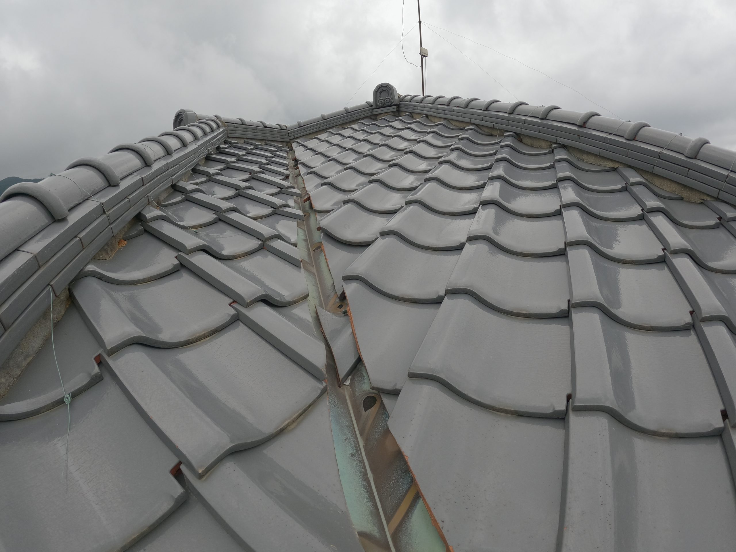 糟屋郡宇美町で実施した谷板金工事、雨漏り工事