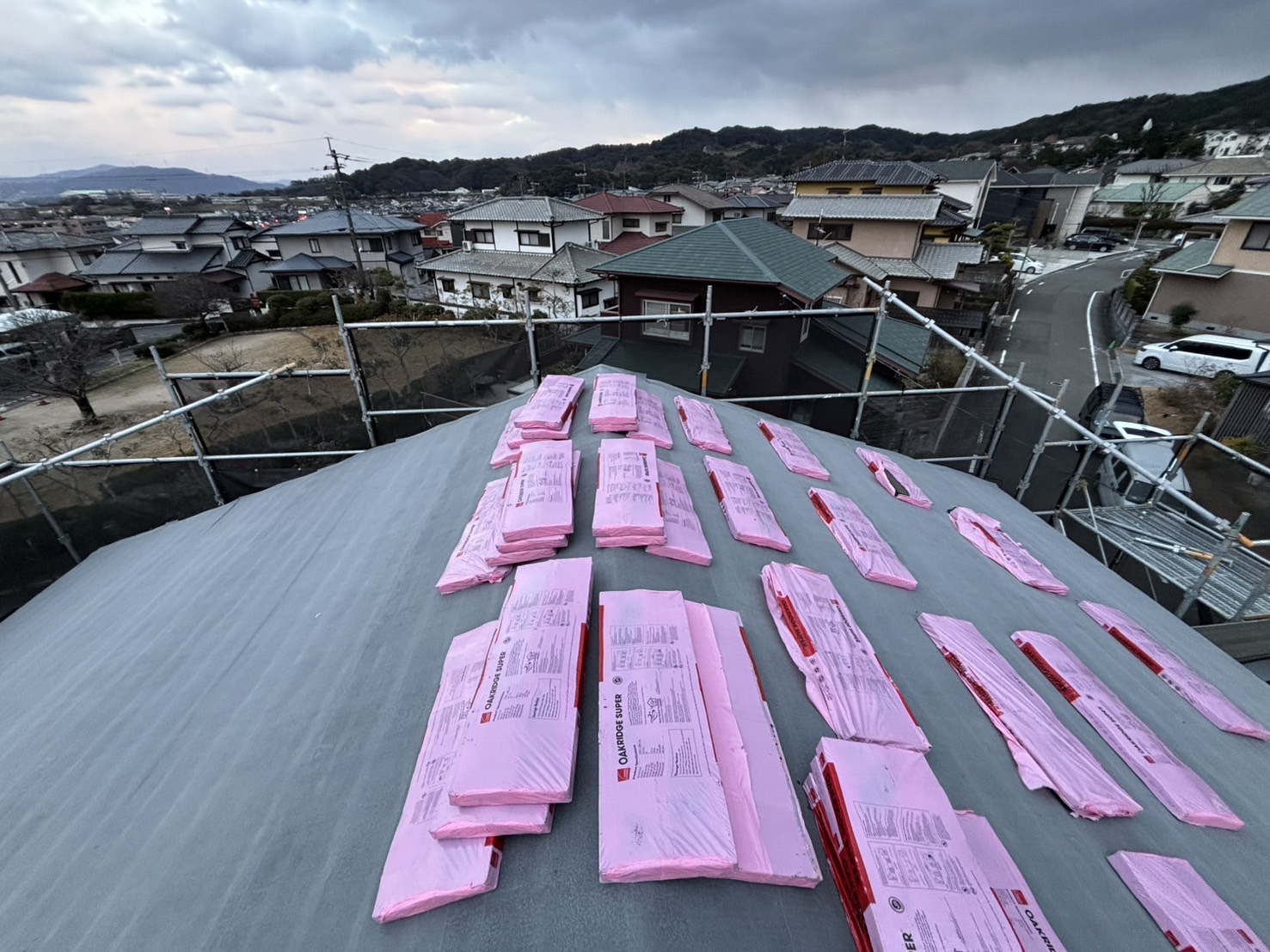 糸島市物件、屋根カバー工法、オークリッジスーパー