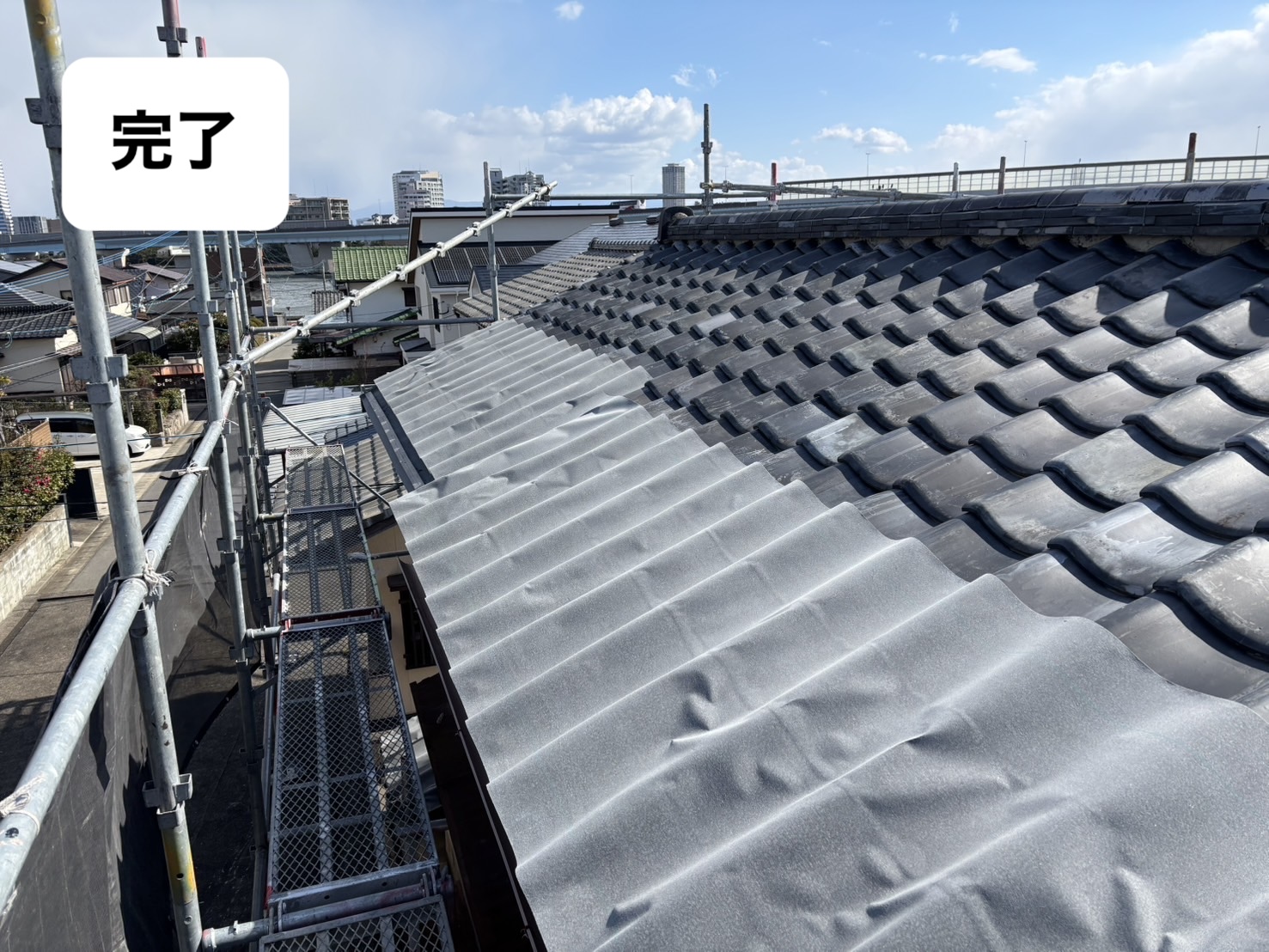 糸島市物件、屋根工事、雨漏り工事、台風被害