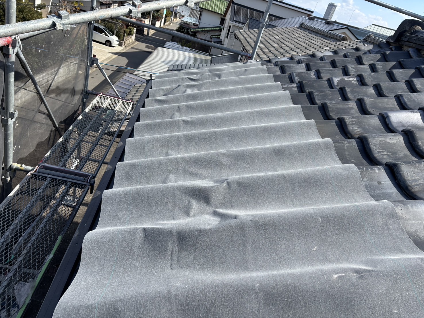 糸島市物件、屋根工事、雨漏り工事、台風被害