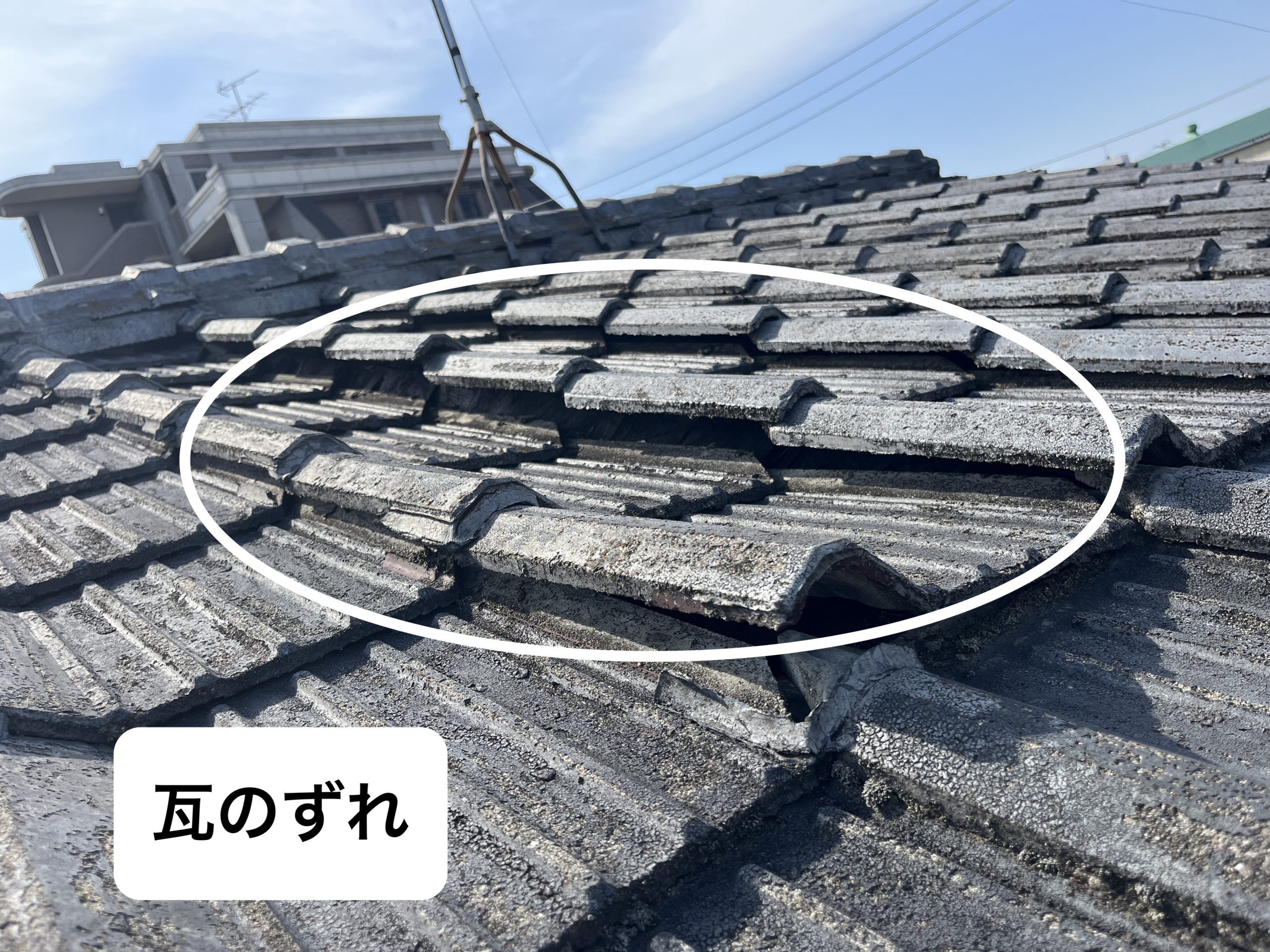 瓦の劣化