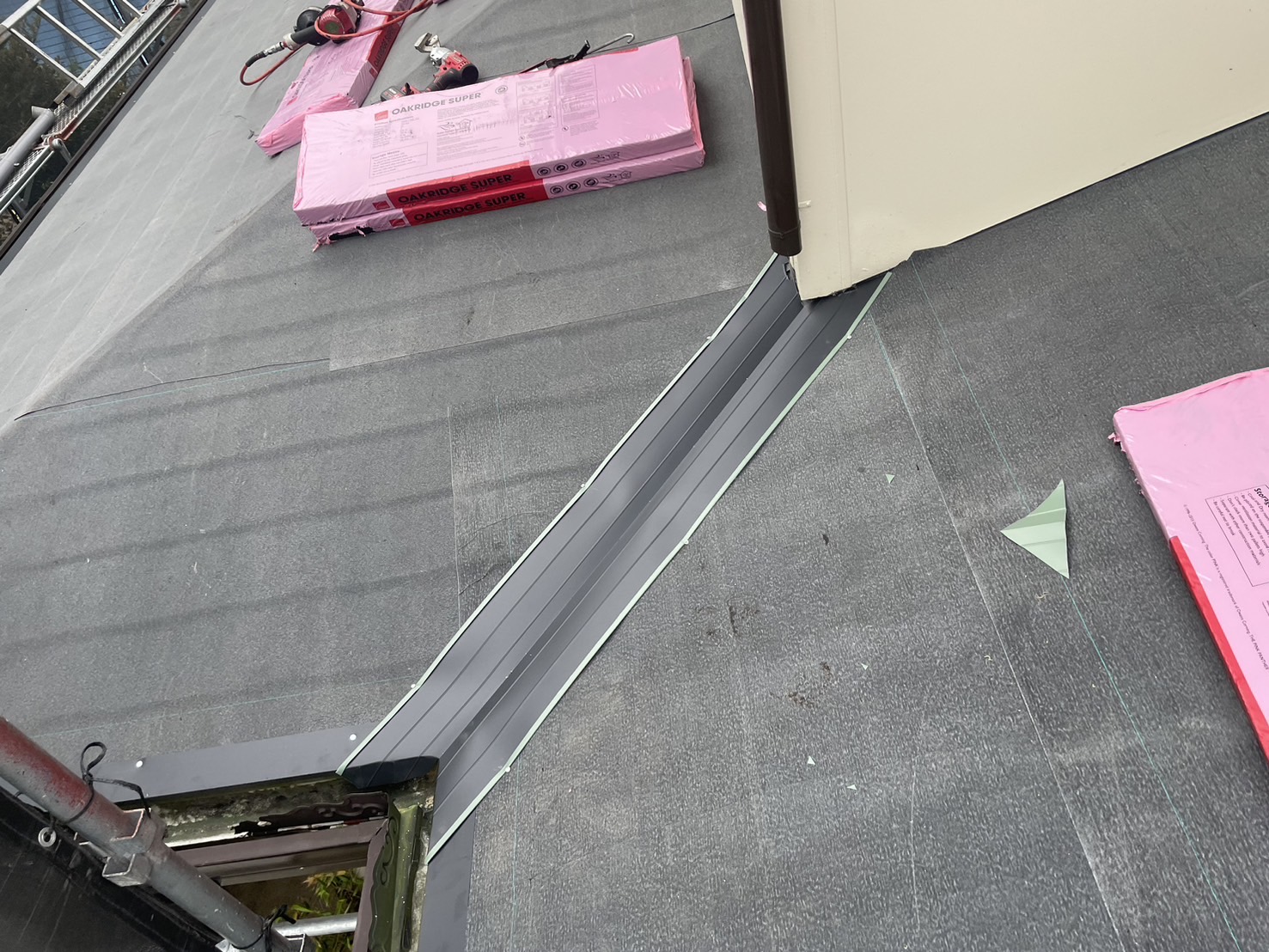 防水シート施工