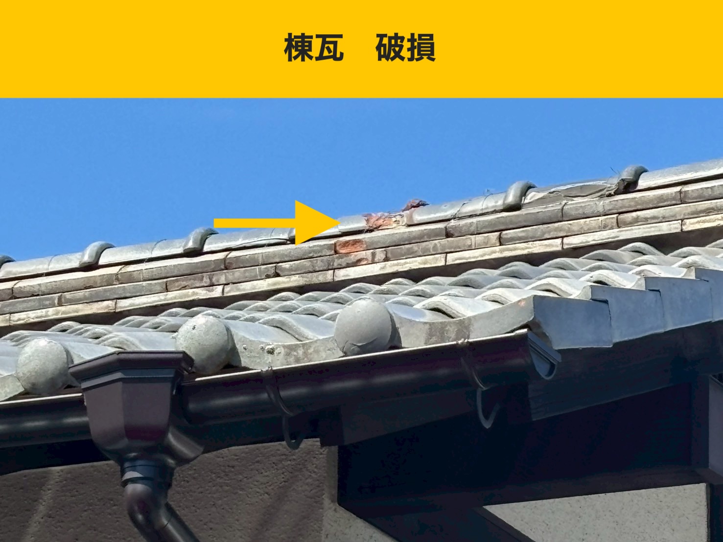 棟瓦破損