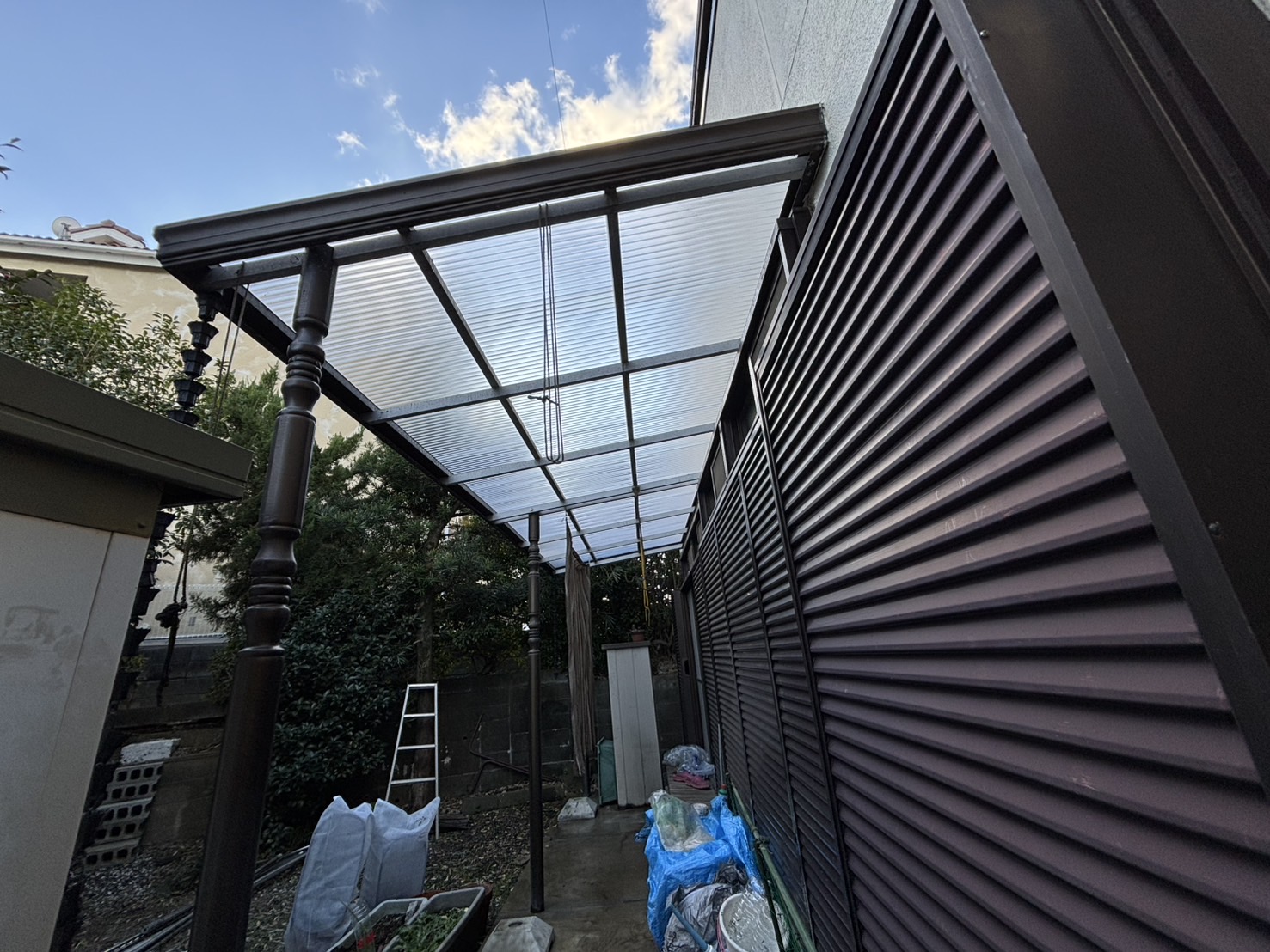 ポリカ屋根工事