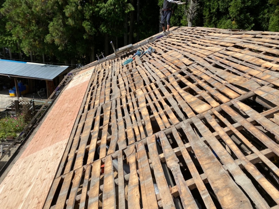 桑名、屋根、葺き替え