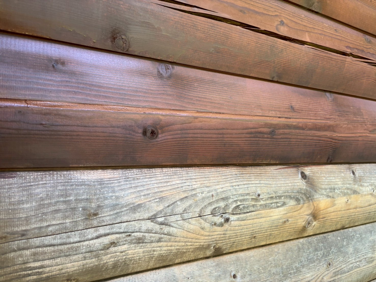 いなべ市ログハウスの塗装工事