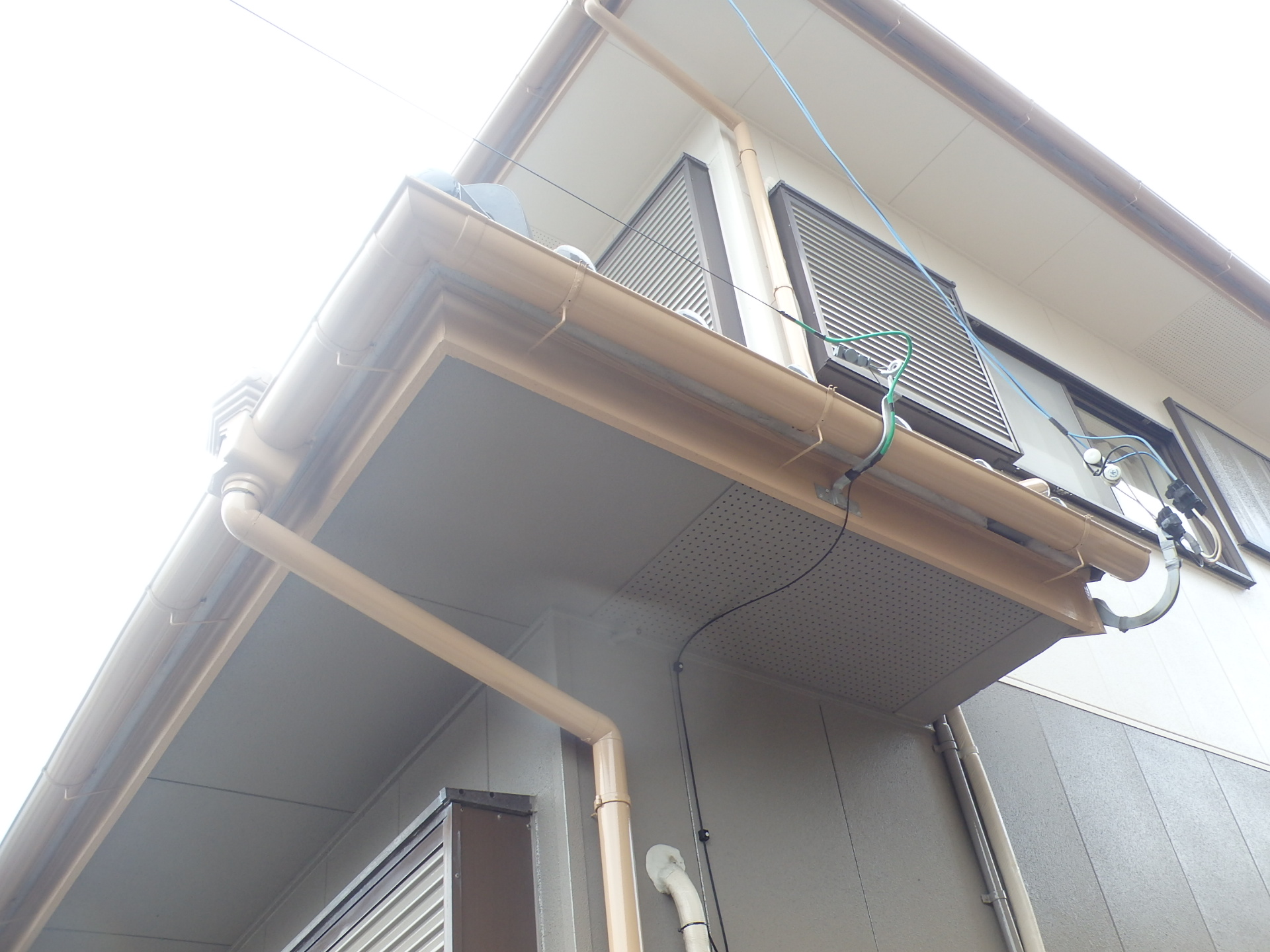 雨樋のコーナー部分