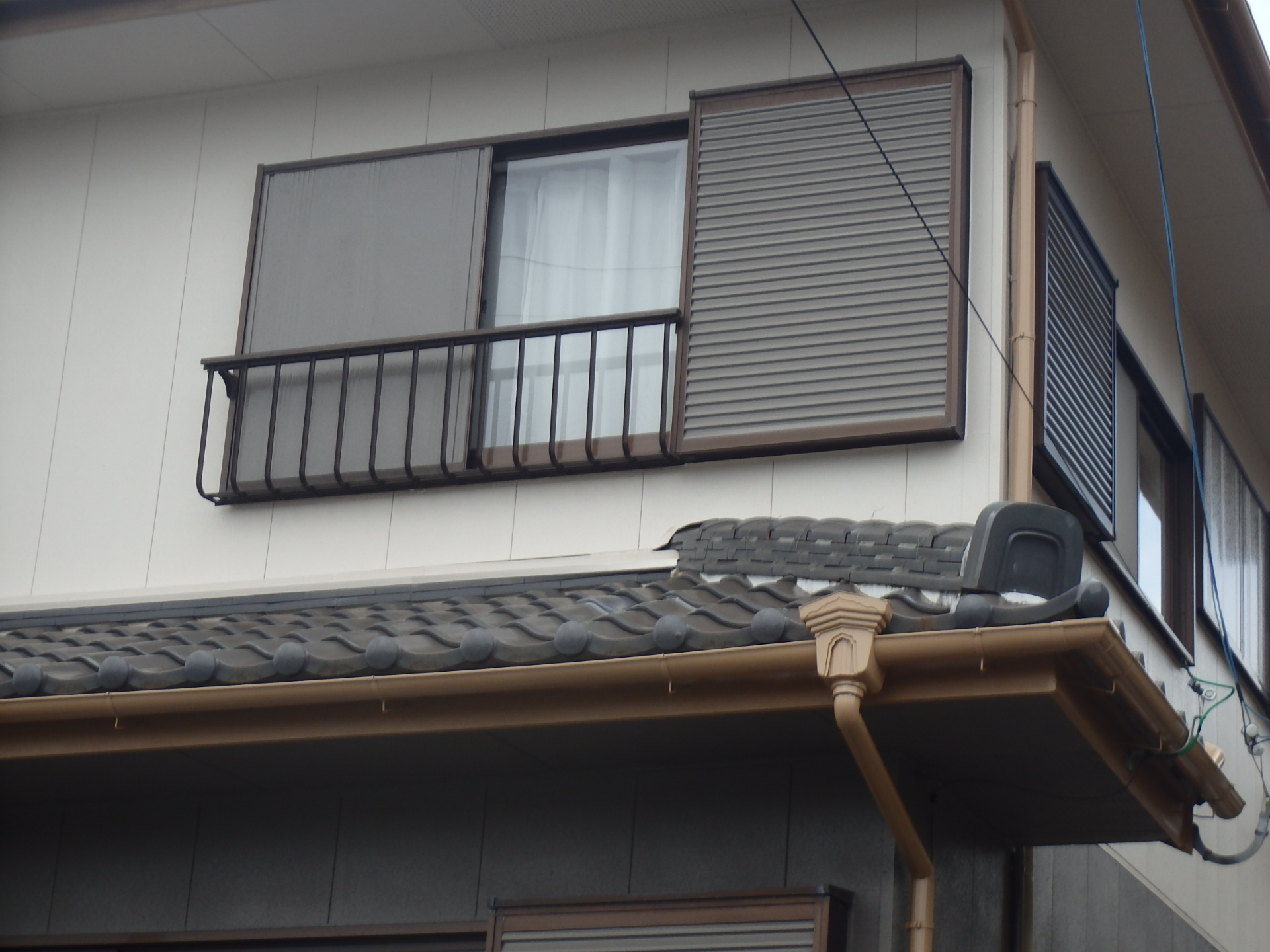 きれいに塗られた雨樋