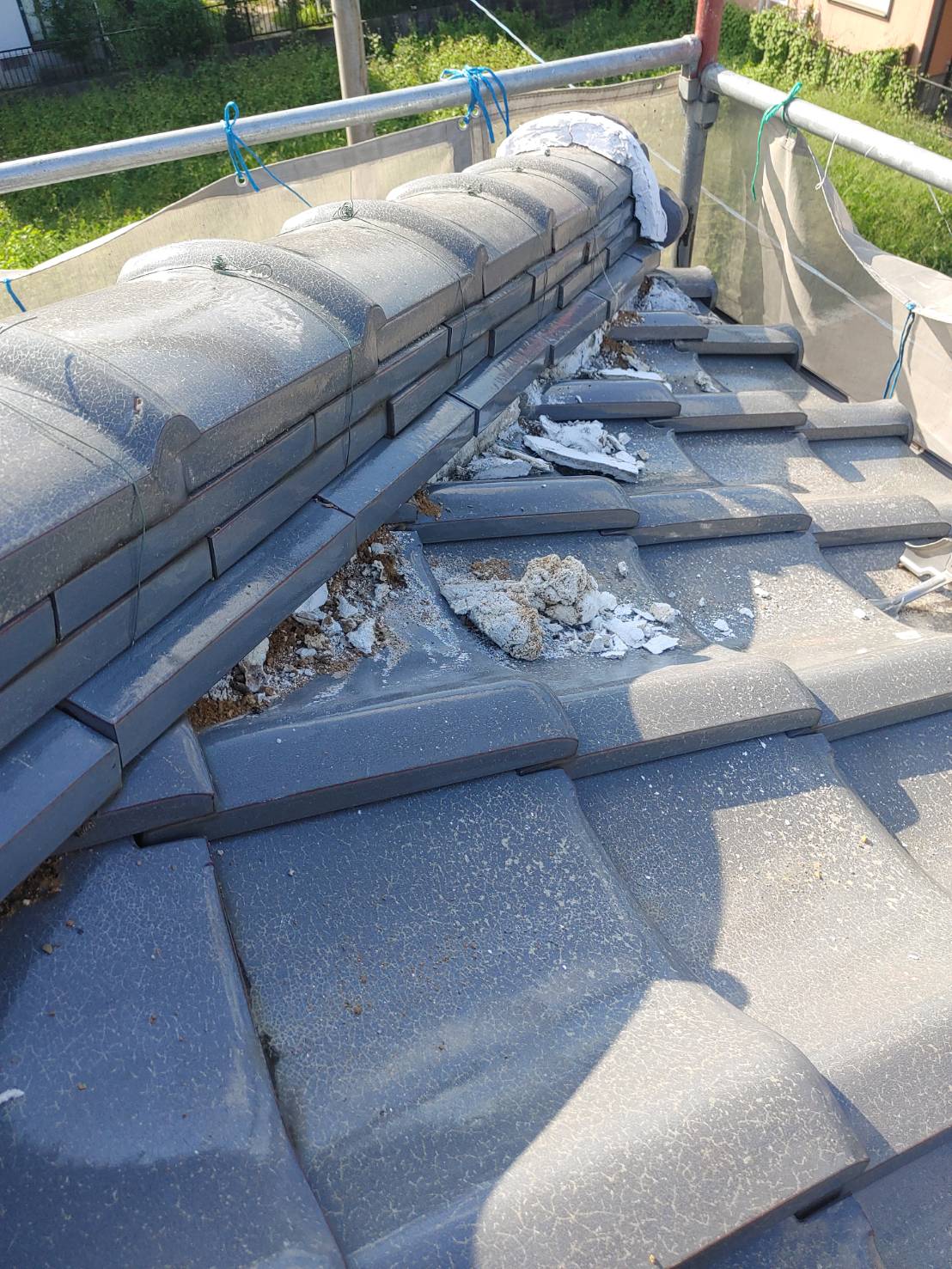 いなべ市瓦屋根劣化症状